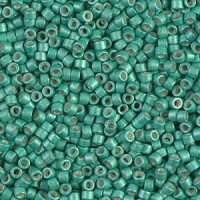 Miyuki delica Beads 11/0 - Galvanized semi-frosted dark mint DB-1182